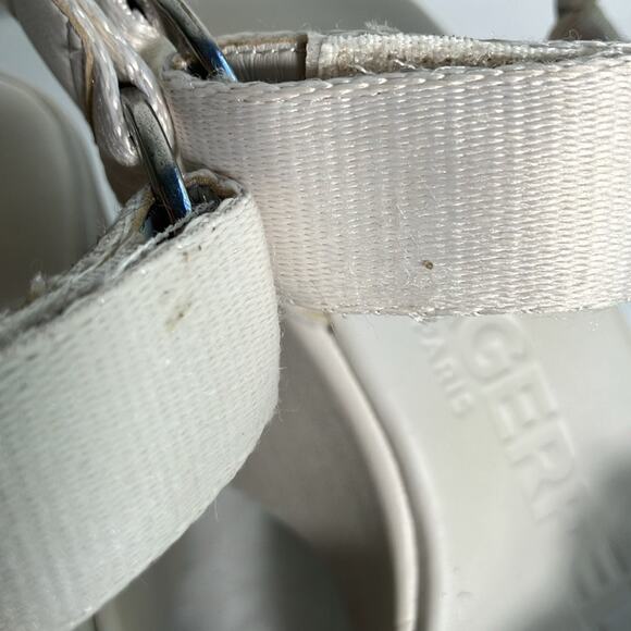 KARL LAGERFELD Kiana Platform Sandal‎ women jewels white platform summer 5.5 - Picture 4 of 12